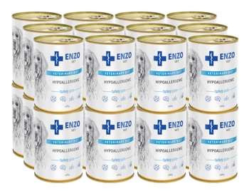 ENZO VET Hipoallergén diéta pulykával kutyáknak 24x400g