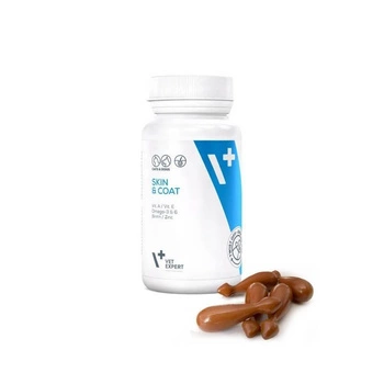 VET EXPERT SKIN & COAT - bőr és szőrzet készítmény kutyáknak és macskáknak 30 kapszula